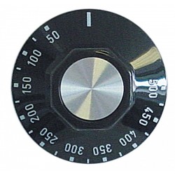 Buton termostat cuptor de pizza, gradatii 50-500°C, ø 50 mm, ax ø 6x4,6 mm - 111533