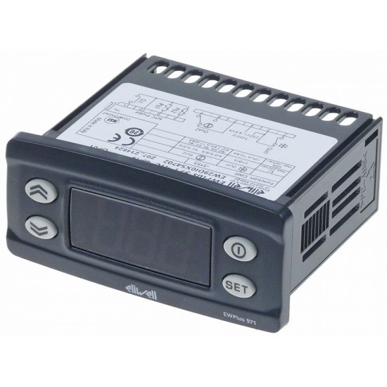 Termostat digital ELIWELL tip EWPlus 971, EW29DI0XS4702, L 71x29 mm, 230V, AC, senzor NTC - 381625 Termostat digital ELIWELL tip EWPlus 971, EW29DI0XS4702, L 71x29 mm, 230V, AC, senzor NTC - 381625