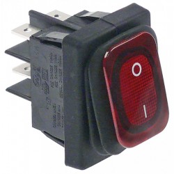 Intrerupator basculant etans 16 a, 230 v, montare in fereastra 30x22 mm, iluminat rosu, simboluri o-i - 345641 Intrerupator basculant etans 16 a, 230 v, montare in fereastra 30x22 mm, iluminat rosu, simboluri o-i - 345641