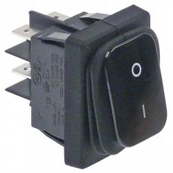 Intrerupator basculant etans 16A, 250V, montare in fereastra 30x22 mm, negru, simboluri 0-I - 346896 Intrerupator basculant etans 16A, 250V, montare in fereastra 30x22 mm, negru, simboluri 0-I - 346896