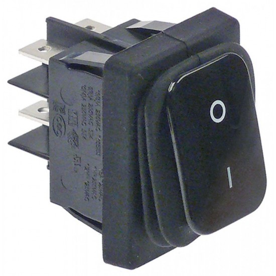 Intrerupator basculant etans 16A, 250V, montare in fereastra 30x22 mm, negru, simboluri 0-I - 346896 Intrerupator basculant etans 16A, 250V, montare in fereastra 30x22 mm, negru, simboluri 0-I - 346896
