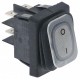 Intrerupator basculant cu burduf etans, contacte 20 A, 250 V, montare 30x22 mm, iluminat alb, simboluri O-I - 347207 Intrerupator basculant cu burduf etans, contacte 20 A, 250 V, montare 30x22 mm, iluminat alb, simboluri O-I - 347207