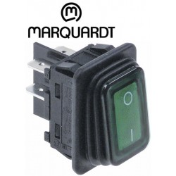Intrerupator basculant etans 20 A, 250 V, montare in fereastra 30x22 mm, iluminat verde, simboluri O-I - 347531 Intrerupator basculant etans 20 A, 250 V, montare in fereastra 30x22 mm, iluminat verde, simboluri O-I - 347531