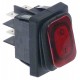 Intrerupator basculant cu burduf etans, contacte 20 A, 230 V, montare 30x22 mm, iluminat rosu - 347974 Intrerupator basculant cu burduf etans, contacte 20 A, 230 V, montare 30x22 mm, iluminat rosu - 347974