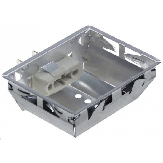 Fasung lampa pentru bec G9, L 55x70 mm, H 32 mm, conectori 6,3 mm - 357105