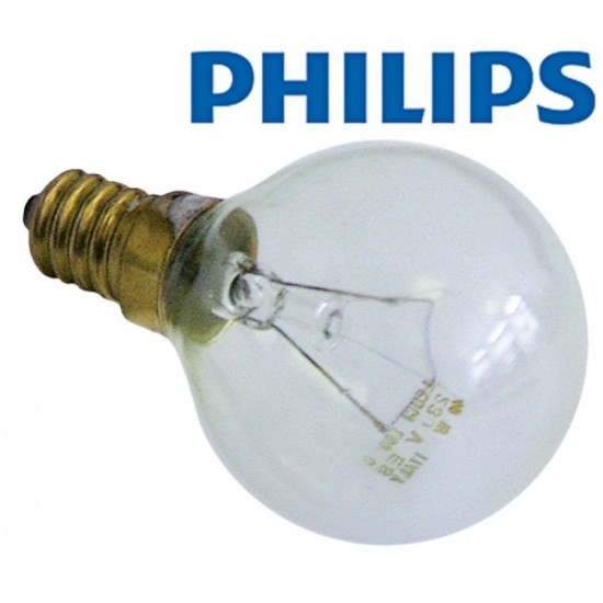 Bec cuptor tip E14 230V 40 W, 230 V, t.max. 300°C, ø 45 mm, L 75 mm, Philips - 357154 Bec cuptor tip E14 230V 40 W, 230 V, t.max. 300°C, ø 45 mm, L 75 mm, Philips - 357154