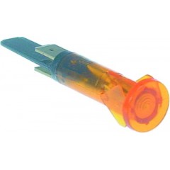 Lampa indicatoare galbena, 230V, montare ø 10 mm, cap ø 13.5 mm - 359140 Lampa indicatoare galbena, 230V, montare ø 10 mm, cap ø 13.5 mm - 359140