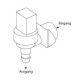 Electrovalva plastic unghiulara 230V, intrare 3/4", iesire 14 mm, TP - 370016 Electrovalva plastic unghiulara 230V, intrare 3/4", iesire 14 mm, TP - 370016