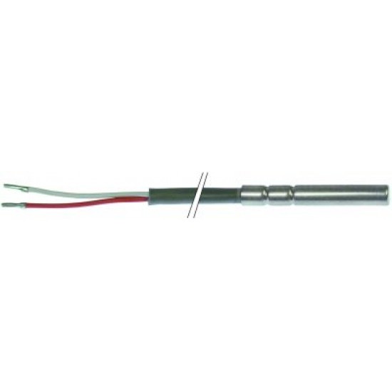 Senzor de temperatura PTC 1 kOhm, bulb ø 6 x 40 mm, temperaturi de la -40  la +150 °C, cablu siliconic 2 m - 378067