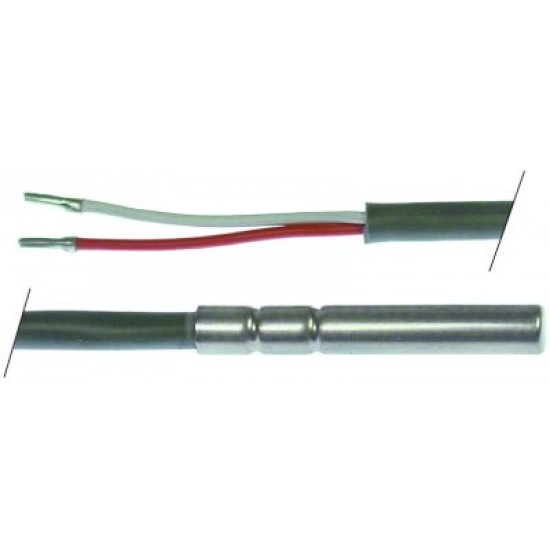 Senzor de temperatura PTC 1 kOhm, bulb ø 6 x 40 mm, temperaturi de la -40  la +150 °C, cablu siliconic 2 m - 378067