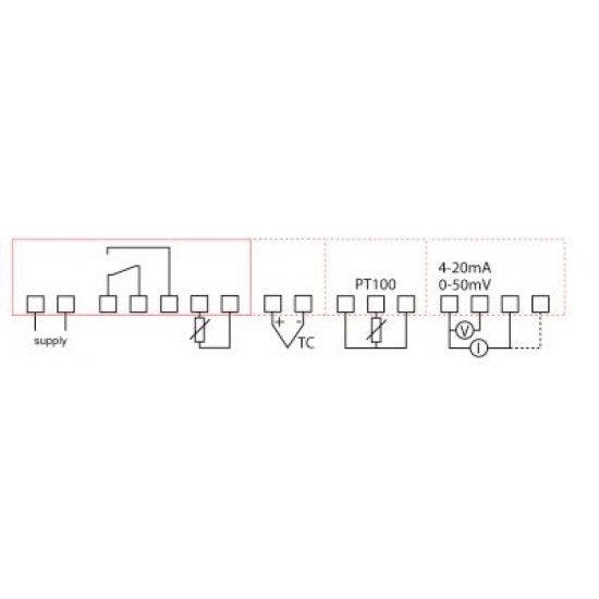 Termostat digital Every Control tip EVK411, alim. 230V, -100 +1300°C, sonde NTC / PTC / Pt100 / Pt1000 / TC (J,K) / mV / mA - 378134 Termostat digital Every Control tip EVK411, alim. 230V, -100 +1300°C, sonde NTC / PTC / Pt100 / Pt1000 / TC (J,K) / mV / mA - 378134