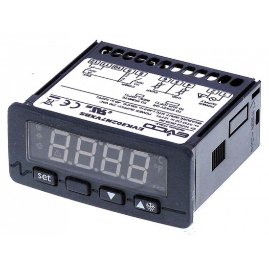 Termostat digital Every Control EVK202, 230 V, cu 2 relee, 2 sonde (neincluse) NTC / PTC, -50+150°C, cu degivrare si alarma - 378150 Termostat digital Every Control EVK202, 230 V, cu 2 relee, 2 sonde (neincluse) NTC / PTC, -50+150°C, cu degivrare si alarma - 378150