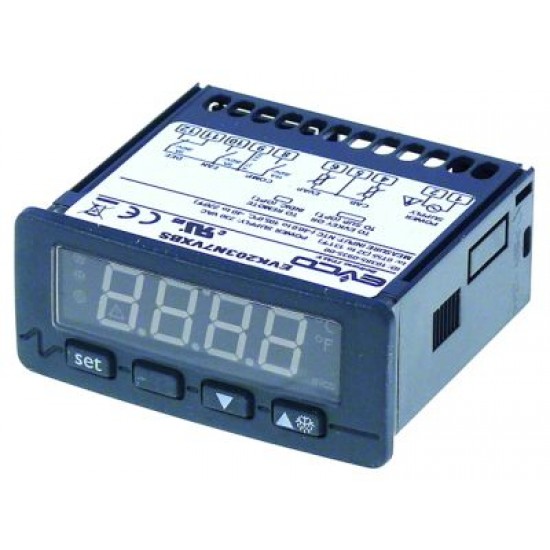 Termostat digital Every Control EVK203, 230 V, cu 3 relee, 2 sonde (neincluse) NTC / PTC, -50+150°C, cu degivrare si alarma - 378154 Termostat digital Every Control EVK203, 230 V, cu 3 relee, 2 sonde (neincluse) NTC / PTC, -50+150°C, cu degivrare si alarma - 378154