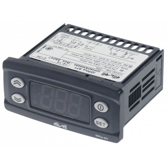 Termostat digital ELIWELL IDPlus 971, model IDP29DB300000, montare 71x29 mm, 12 V AC/DC, pentru racire - 378437 Termostat digital ELIWELL IDPlus 971, model IDP29DB300000, montare 71x29 mm, 12 V AC/DC, pentru racire - 378437