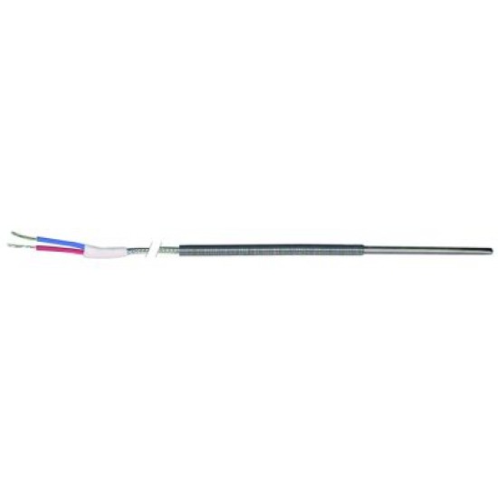 Sonda de temperatura TCJ, senzor ø 6x100 mm, cablu vetrorex 3 m, -50 +750°C - 379051