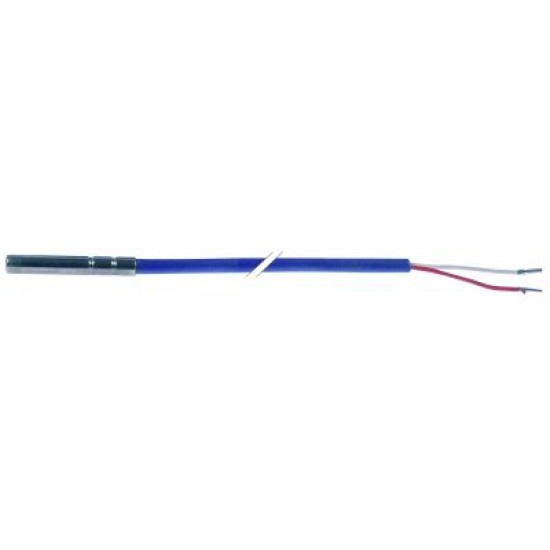 Sonda de temperatura NTC 10 KOhm la 20°C, cablu siliconic 1500 mm, bulb ø 6x40 mm, - 40 + 110 °C - 379458 Sonda de temperatura NTC 10 KOhm la 20°C, cablu siliconic 1500 mm, bulb ø 6x40 mm, - 40 + 110 °C - 379458