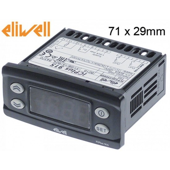 Termostat Eliwell ICPlus915 model ICP22JI35000, alimentare 12 V, sonde TC / Pt100, -150 +1350 °C, iesire 2 relee - 379605 Termostat Eliwell ICPlus915 model ICP22JI35000, alimentare 12 V, sonde TC / Pt100, -150 +1350 °C, iesire 2 relee - 379605