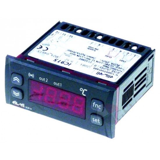 Termostat digital ELIWELL ICPlus915 model ICP22JI450000, alimentare 12-24V, AC/DC, -150 +1350°C, Pt100/TC (J,K) - 379788 Termostat digital ELIWELL ICPlus915 model ICP22JI450000, alimentare 12-24V, AC/DC, -150 +1350°C, Pt100/TC (J,K) - 379788