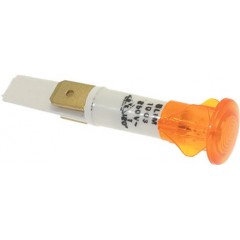 Lampa indicatoare galbena, 230V, montare ø 10 mm, cap ø 13.5 mm - 359140