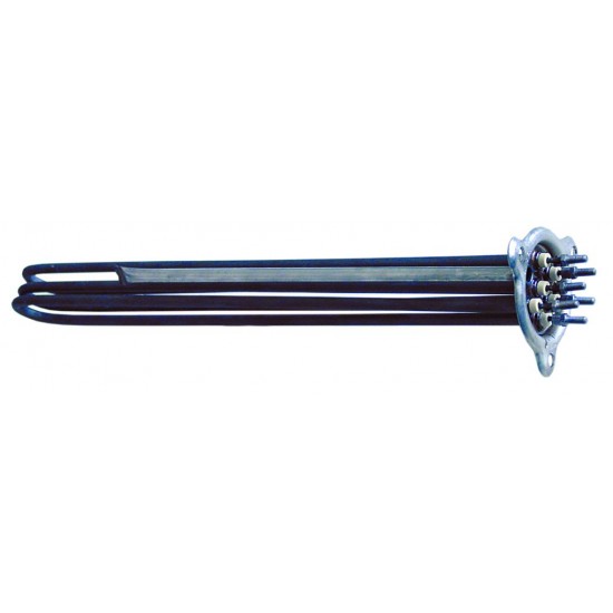 Rezistenta 9000W, 230V, L 410 mm, cu 3 circuite si teaca bulb termostat - 416215