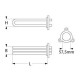 Rezistenta 9000W, 230V, L 410 mm, cu 3 circuite si teaca bulb termostat - 416215