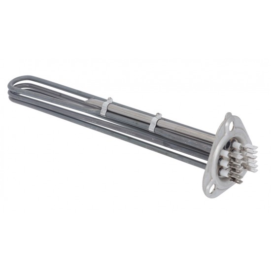 Rezistenta 6000W, 230V, cu 3 circuite, L 310 mm, flansa triunghiulara - 415080 Rezistenta 6000W, 230V, cu 3 circuite, L 310 mm, flansa triunghiulara - 415080
