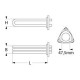 Rezistenta 6000W, 230V, cu 3 circuite, L 370 mm - 415068