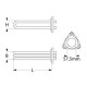 Rezistenta 9000 W, 230 V, cu 3 circuite, L 395 mm - 416208