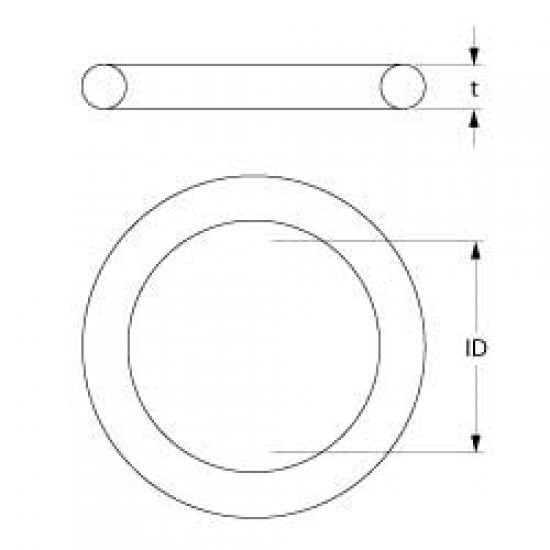 Oring EPDM grosime 5,34 mm, diam. int. ø 47 mm, OR 06187 EPDM - 510408 Oring EPDM grosime 5,34 mm, diam. int. ø 47 mm, OR 06187 EPDM - 510408