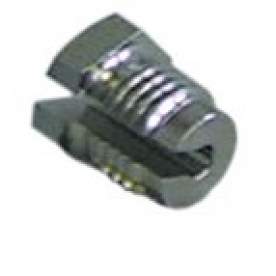 Niplu filetat cu fanta M10, din alama cromata - 520244-1