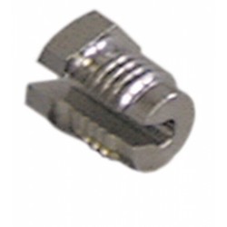 Niplu filetat cu fanta M10, 10 bucati, din alama cromata - 520244