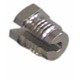 Niplu filetat cu fanta M10, 10 bucati, din alama cromata - 520244