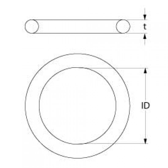 Oring EPDM grosime 3,53 mm, diam. int. ø 36,1 mm, OR04143 vechiul OR0141 - 520530