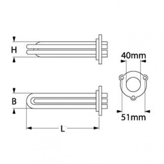 Rezistenta boiler 4370 / 4760 W, 220 / 240 V, La Pavoni Bar, Hotel 2310004001, 331114, 331153, Saeco Aroma 11003362 - 526625 Rezistenta boiler 4370 / 4760 W, 220 / 240 V, La Pavoni Bar, Hotel 2310004001, 331114, 331153, Saeco Aroma 11003362 - 526625