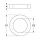 Garnitura grup portfiltru ø 73 x 57 x 8,5 mm - 528031