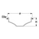 Filtru orb pentru spalare grup - backflush, ext. ø 65 mm, montare ø 55 mm, H 25 mm - 529064
