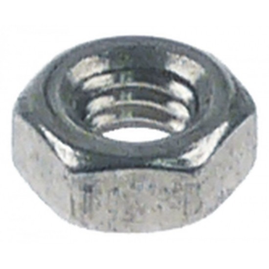 Piulita Inox M4, H 3,2 mm, hexagon 7 mm, DIN 934, 1 buc - 560340