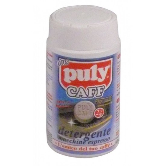 Pastile de detergent pentru masini de cafea, 60 tablete de 2,5 gr, Pully Caff Plus 150 gr, ø 16 x 8 mm - 802107 Pastile de detergent pentru masini de cafea, 60 tablete de 2,5 gr, Pully Caff Plus 150 gr, ø 16 x 8 mm - 802107