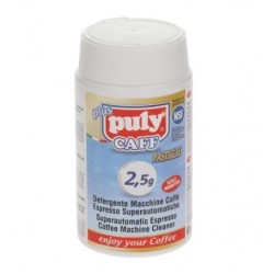 Pastile de detergent pentru masini de cafea, 60 tablete de 2,5 gr, Pully Caff Plus 150 gr, ø 16 x 8 mm - 802107 Pastile de detergent pentru masini de cafea, 60 tablete de 2,5 gr, Pully Caff Plus 150 gr, ø 16 x 8 mm - 802107