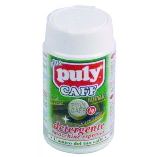 Pastile detergent pentru masini de cafea, 100 tablete de 1 gram Puly Caff Plus 100gr, ø 10 x 10 mm - 802159