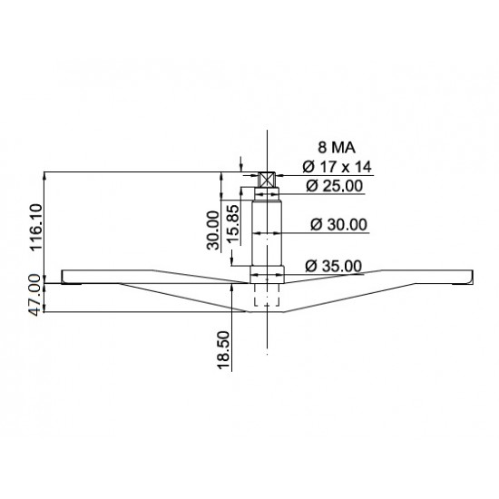 Tripoda tambur masina de spalat BOSCH 684101 Tripoda tambur masina de spalat BOSCH 684101